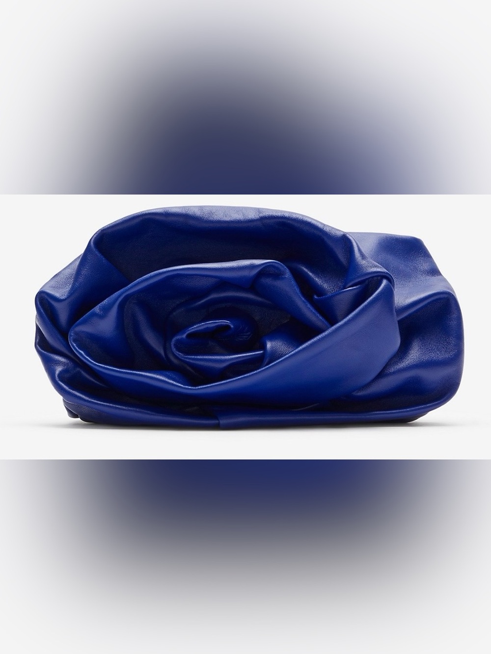 Burberry royal Blue Women's 100% lamb leather Rose Clutch Bag - Picture 2 of 15